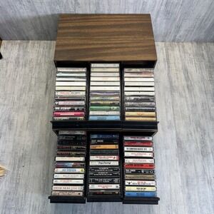 68 Cassette Tape W Case Zeppelin Floyd Police Zz Top Stewart Skynard Stones